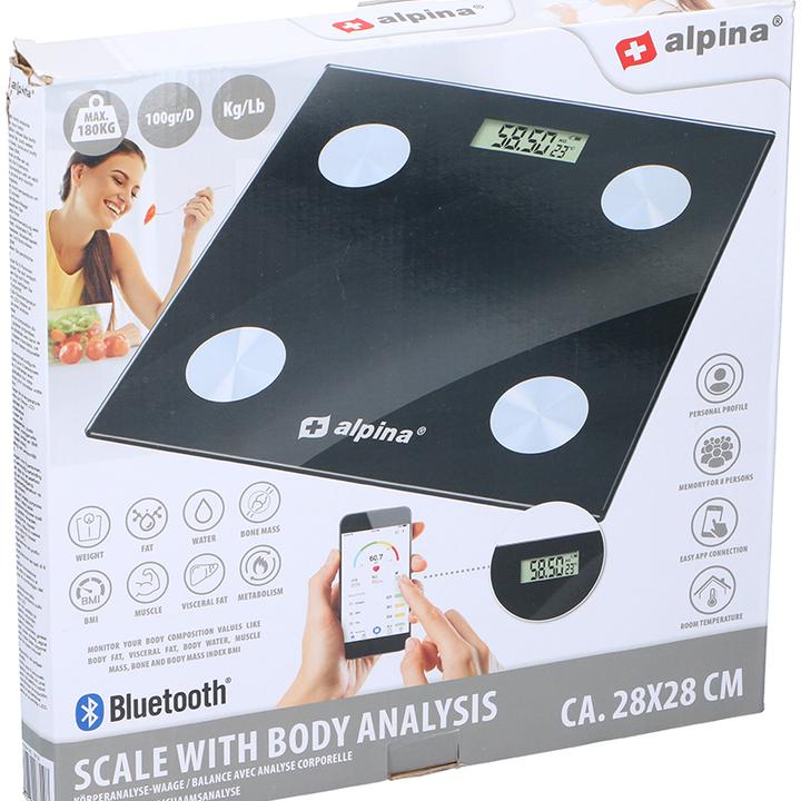 Produktbild Alpina Garden Smart Waage mit Körperanalyse (180 kg)