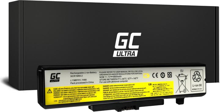 Produktbild GreenCell ULTRA Laptop Battery for Lenovo Y480 V480 Y580 - 11.1V - 6800mAh (6 Zellen, 6800 mAh)