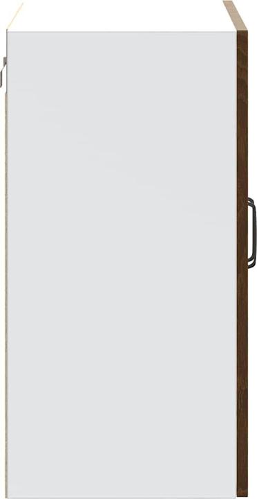 Image du produit VidaXL Armoire de cuisine suspendue avec porte vitrée Kalmar brun imitation chêne (80 x 31 x 60 cm)