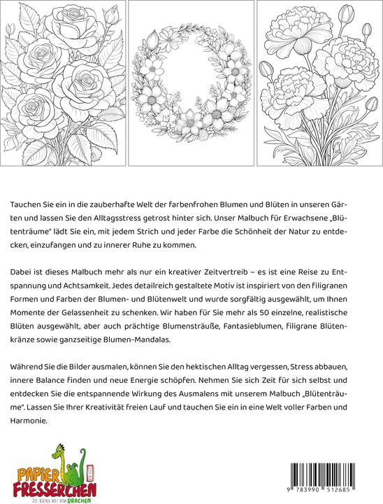 Produktbild Holland:Blütenträume - Ein Malbuch für