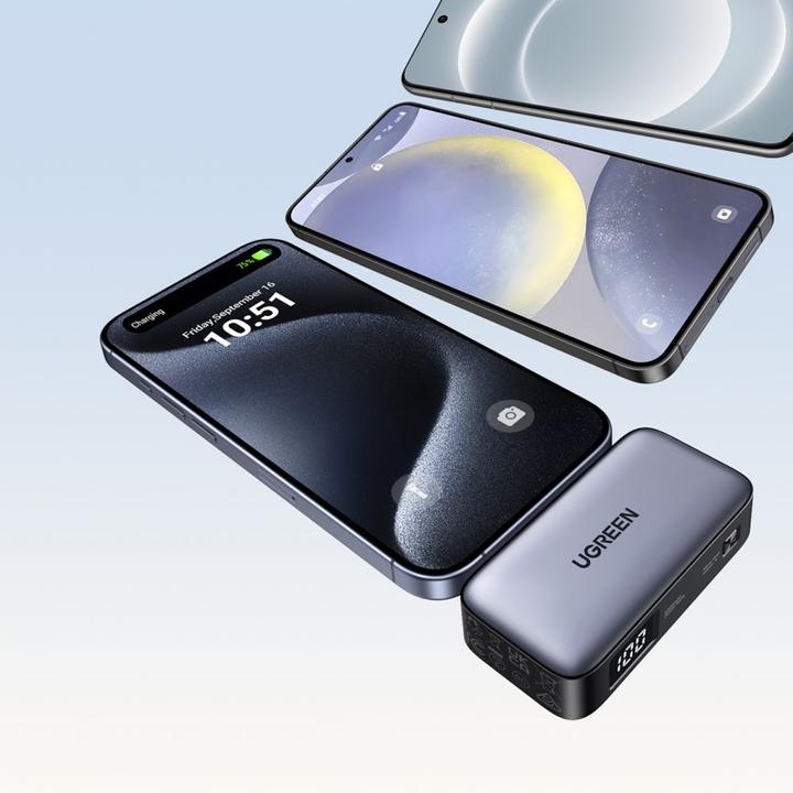 Produktbild Ugreen 5000mAh Power Bank with Built-in USB-C Connector (5000 mAh, 22.50 W, 18 Wh)