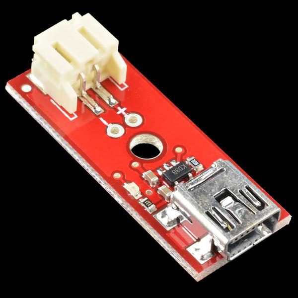 Produktbild SparkFun LiPo Charger Basic Mini-USB (Batteriefach)