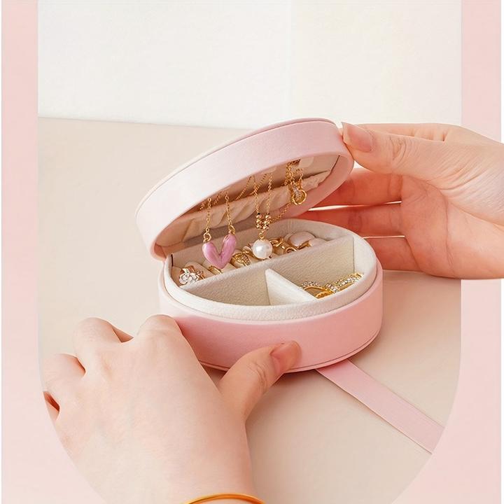 Image du produit Only-Bags.Store Reisefreundlicher, schicker Mini-Schmuck-Organizer aus Kunstleder – tragbare und hübsche