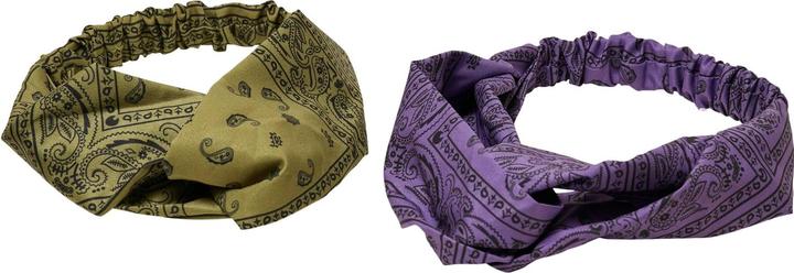 Urban Classics Bandana Print Headband 2-Pack