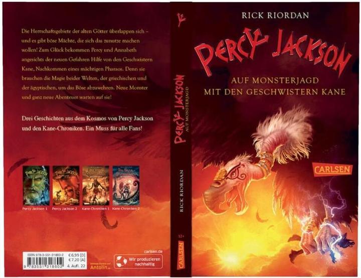 Actual product image Percy Jackson - Auf Monsterjagd mit den Geschwistern Kane (Percy Jackson ) (German, Rick Riordan., 2020)