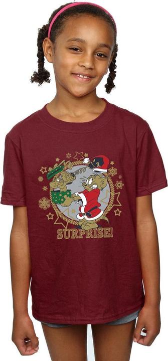 Immagine prodotto Tom & Jerry Christmas Surprise Maglietta Ragazze (140, 146)