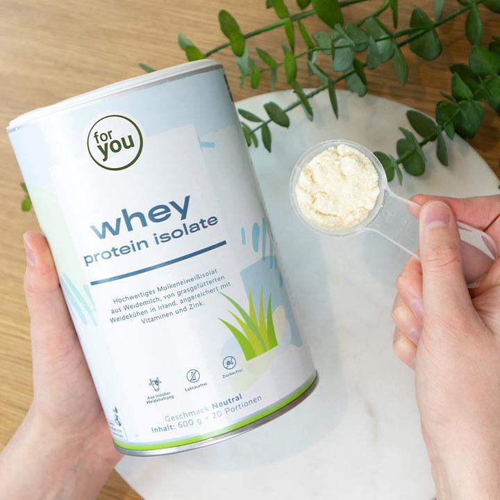 Actual product image For You whey protein isolate neutral - from Irish pasture farming, lactose-free (Neutral)