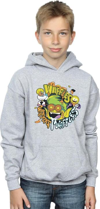 Actual product image Boys Teen Titans Go Waffle Mania Hoodie (116)
