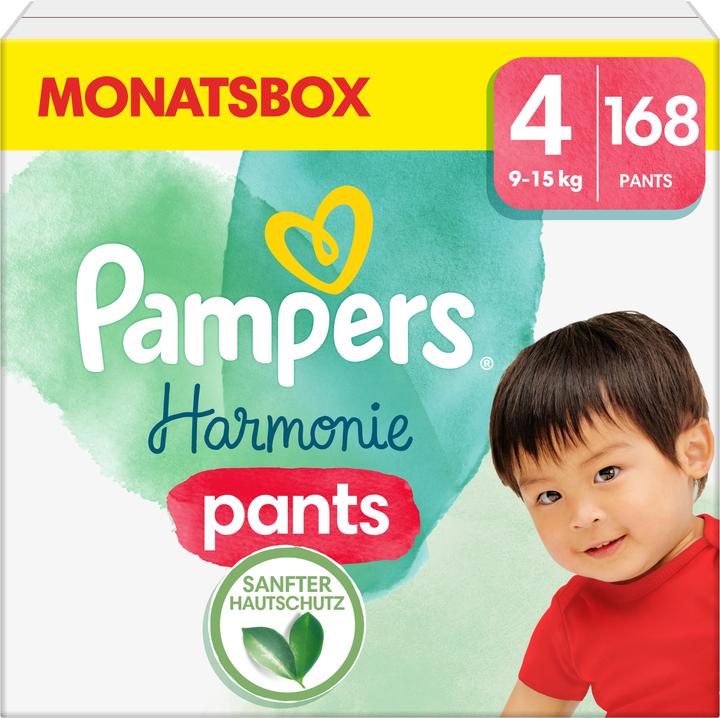 Immagine prodotto Pampers Harmonie Pants (Dimensione 4, Pacco mensile, 168 Pezzo/i)