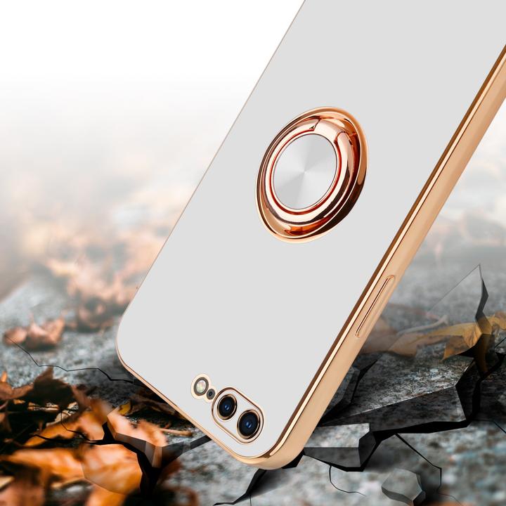 Actual product image Cadorabo Case for Apple iPhone 7 PLUS / 7S PLUS / 8 PLUS in TPU with camera protection and ring LM089 Style (Apple iPhone 7 Plus, Apple iPhone 7s Plus)
