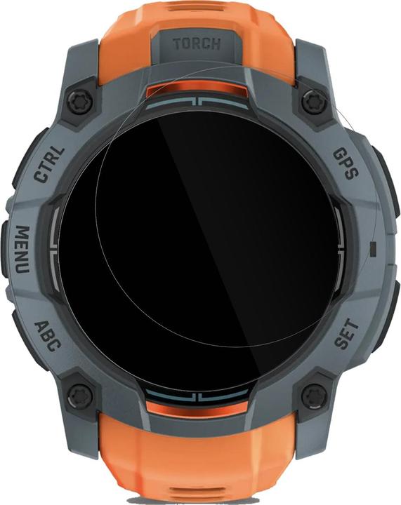 Produktbild Dipos Schutzfolie Klar für Garmin Instinct 3 AMOLED (50 mm)