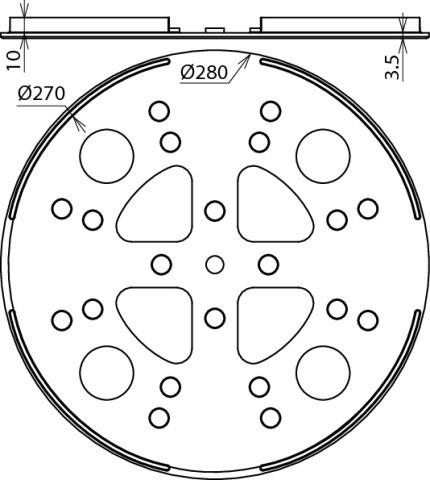 Actual product image Dehn 102060 Shim f. concrete base