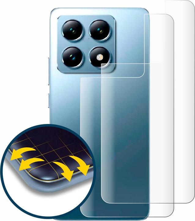 Produktbild BROTECT Fullscreen Schutzfolie Displayschutz Folie Klar Transparent (2 Stück, Xiaomi 14T Pro)