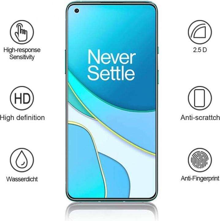 Image du produit Screenguard OnePlus 8T Protection en verre blindé Case Friendly Design (1 pièce(s), OnePlus 8T)