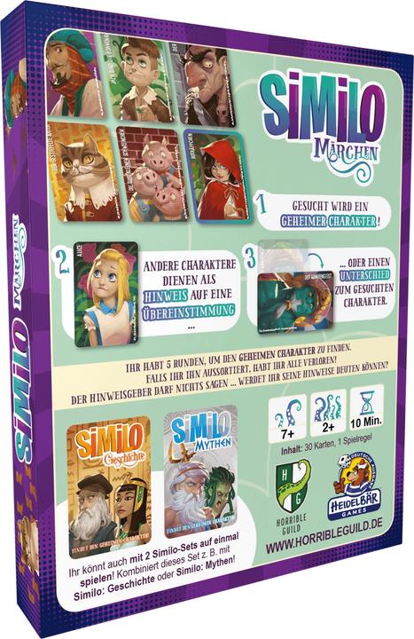 Immagine prodotto Horrible Guild HR002 - Similo - Fairy Tales, gioco di carte, 2+ giocatori, da 7 anni (edizione DE) (Tedesco)