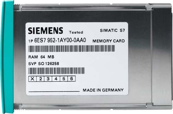 Immagine prodotto Siemens Scheda di memoria PLC 6ES7952-1AK00-0AA0 (6ES79521AK000AA0)