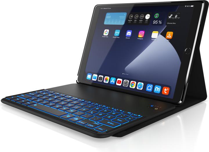 Produktbild Aplic Tablet Tastatur, Kunstledercase für iPad Pro 10,5", Bluetooth Keyboard mit Apple Layout (DE, iPad Pro 10.5)
