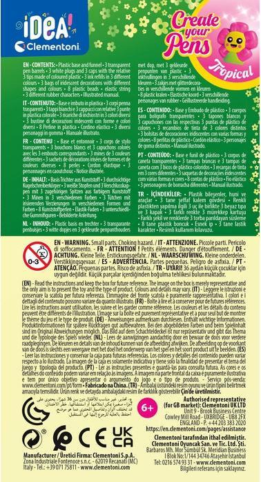 Valori nutrizionali e ingredienti Clementoni Le tue creazioni a matita Tropical (Francese)