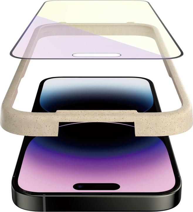 Actual product image PanzerGlass Screen Protector Ultra Wide Anti Bluelight iPhone 14 Pro Max (1 Piece, Apple iPhone 14 Pro Max)