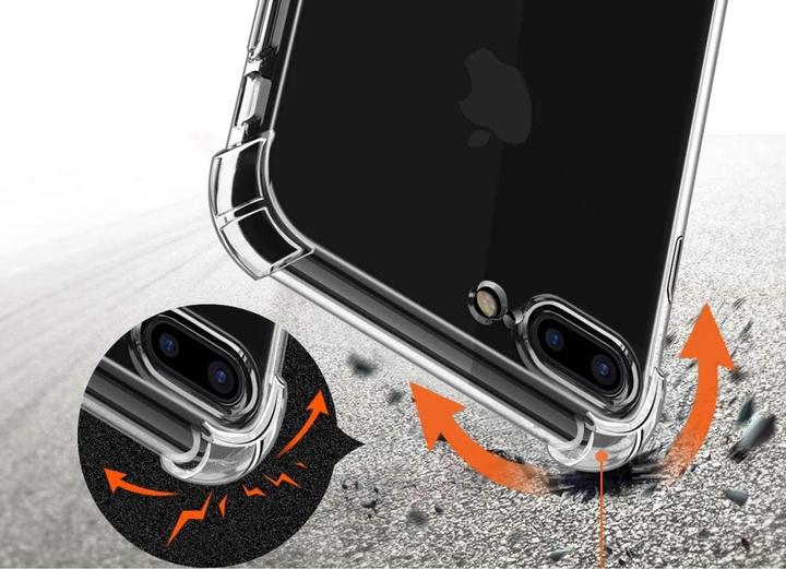 Productafbeelding Screenguard Apple iPhone 7 Plus Hoesje Kristalzachte Airbag Bumper (Apple iPhone 7 Plus)