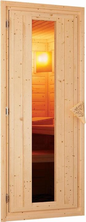Image du produit Karibu Sauna Caspin accès d'angle, couronne (Contrôle externe Plug & Play 3,6 KW)