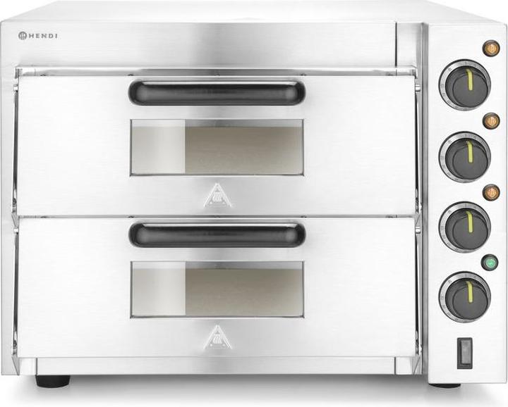 Immagine prodotto Hendi Doppeldeck-Pizzaofen (Forno elettrico per pizza, Forno per pizza Gastro)