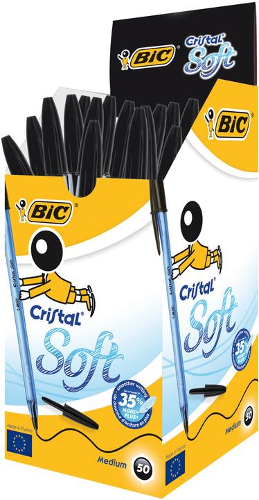 Produktbild Bic Cristal Soft (Schwarz, 50 x)