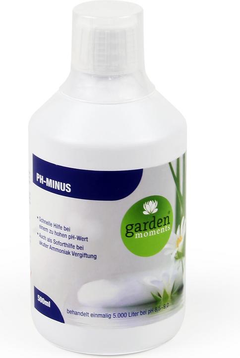 garden moments pH Minus 500ml 5000l Teichwasser Teichpflege pH Wert senken