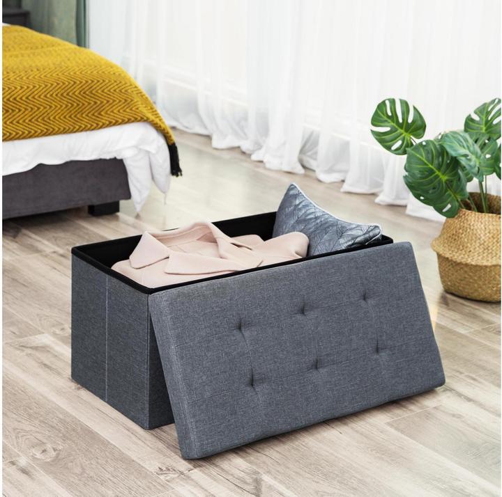 Actual product image Songmics Chest LSF47K dark grey fabric 76.0 cm