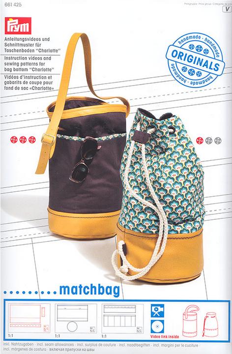Produktbild Prym Video Taschenboden Charlotte, Matchbag mit Schnittmuster