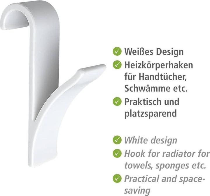 Actual product image Wenko Hook for towel radiator