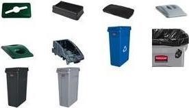 Produktbild Rubbermaid Wertstoffsammler aus Kunststoff (87 l)