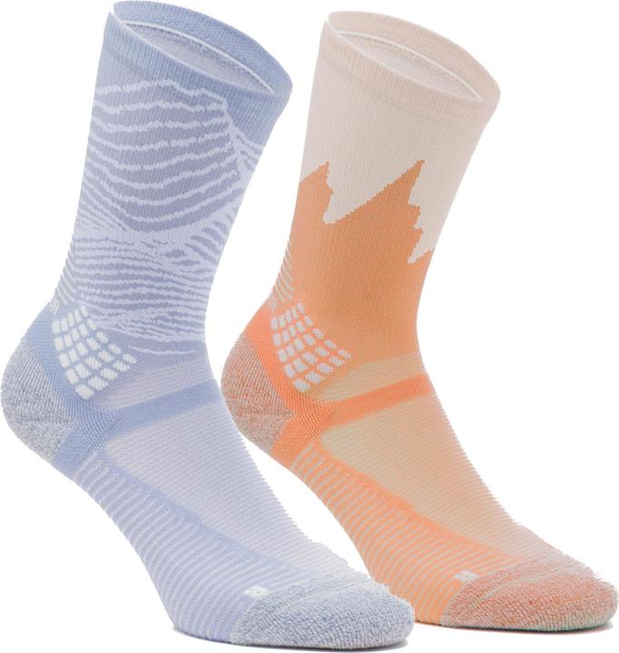 Image du produit Quechua Chaussettes randonnée - hike 500 high gris et abricot x2 paires (39, 42)