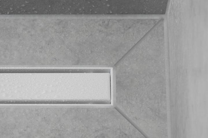 Actual product image hansgrohe Shower channel RainDrain Match, with height-adjustable frame 800 mm, matt black (800 mm)