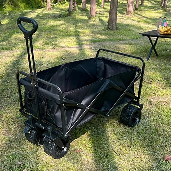 Produktbild Werkstein Faltbarer Bollerwagen Camping Transporthilfe 150L