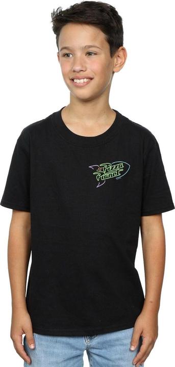 Immagine prodotto Disney Toy Story Neon Pizza Planet Breast Print Maglietta Ragazzi (140, 146)