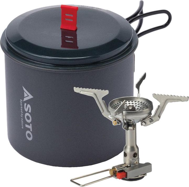 Immagine prodotto Soto Stufa a gas Amicus Piezo con pentola New River