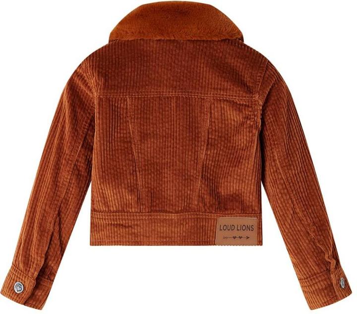 Image du produit VidaXL Veste pour enfants en velours côtelé Cognac 116,Tissu extérieur : velours côtelé (100 (116)