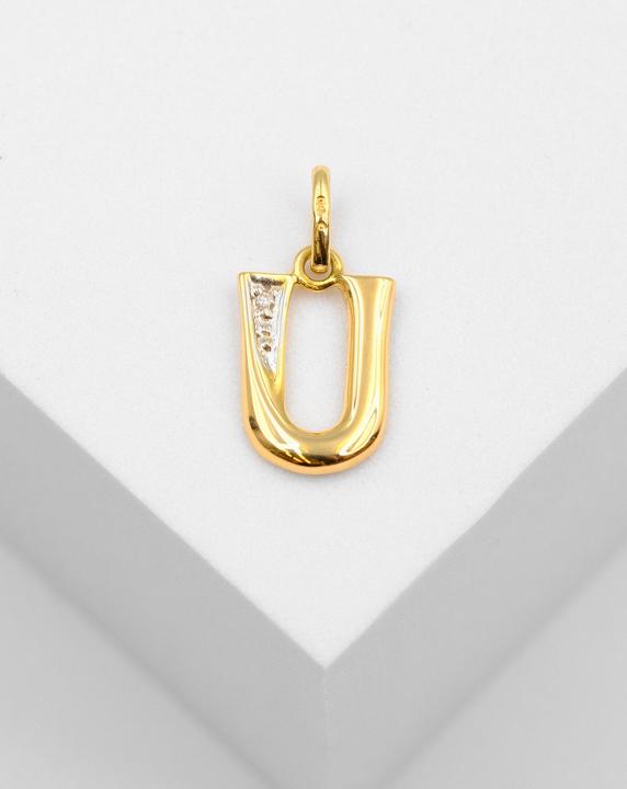 Produktbild Muau Buchstabe (750, Weissgold, 18K Gelbgold)