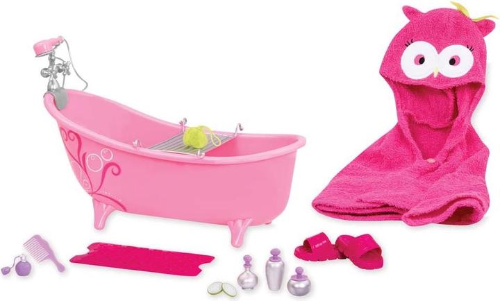 Actual product image Our Generation OG - Pink bathtub with accessories