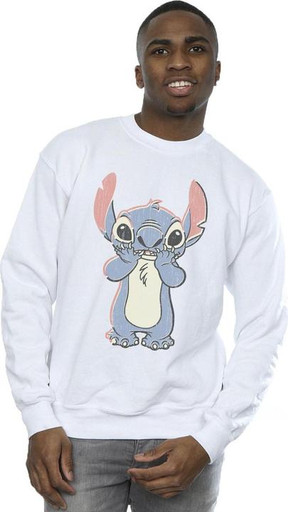 Actual product image Disney Mens Lilo And Stitch Big Print Sweatshirt (S)