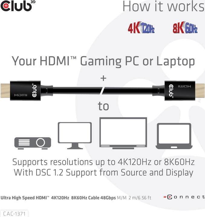 Productafbeelding Club 3D HDMI (Type A) - HDMI (Type A) (3 m, HDMI)