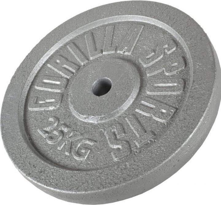 Image du produit Gorilla Sports Poids plaque argent coulé 0,5-30 KG (1 x 25 kg)