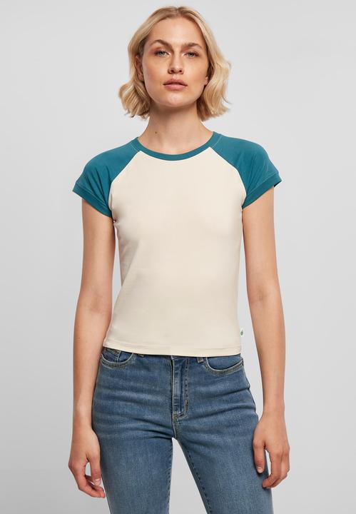 Produktbild Urban Classics Ladies Organic Stretch Short Retro Baseball Tee (M)