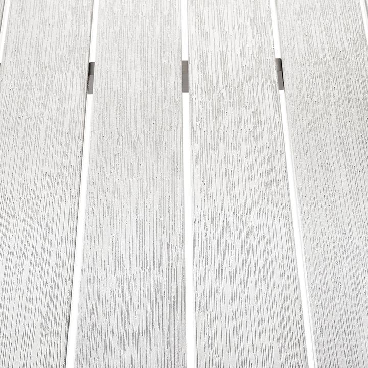 Produktbild Beliani Gartentisch Aluminium weiss 180 x 90 cm VERNIO (90 cm)