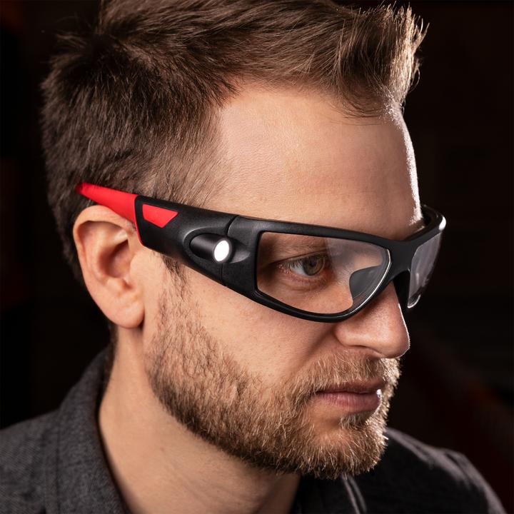Produktbild Coast SPG500 Sicherheitsbrille mit Inspektionslampe und UV-Schutz - 160 Lumen