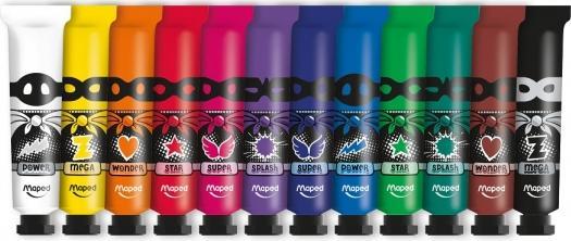 Actual product image Maped Gouache 12ml PU=12 colours box (Sorted, 12 ml)