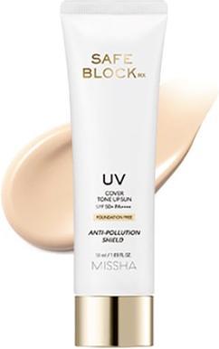 Immagine prodotto Missha Crema solare tonificante SPF50+ Safe Block Rx (Cover Tone Up Sun) 50 ml (Crema solare, SPF 50+, 50 ml)
