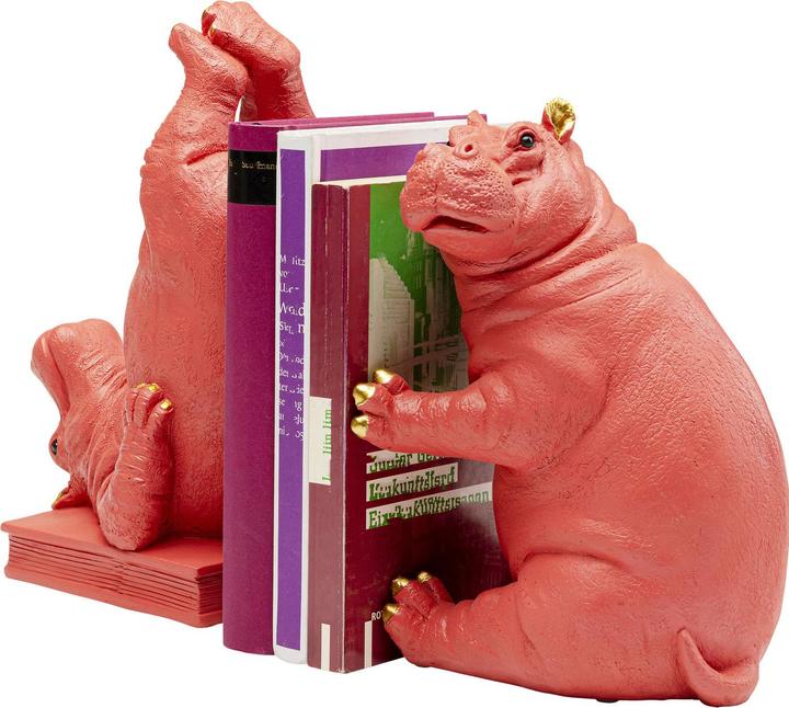 Actual product image Kare Design Bookend Hippo Pink (2/set)