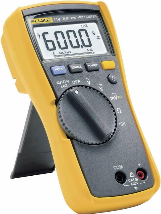 Produktbild Fluke 114 Hand-Multimeter kalibriert (ISO) digital CAT III 600V Anzeige (Counts): 6000 (CAT III 600V)